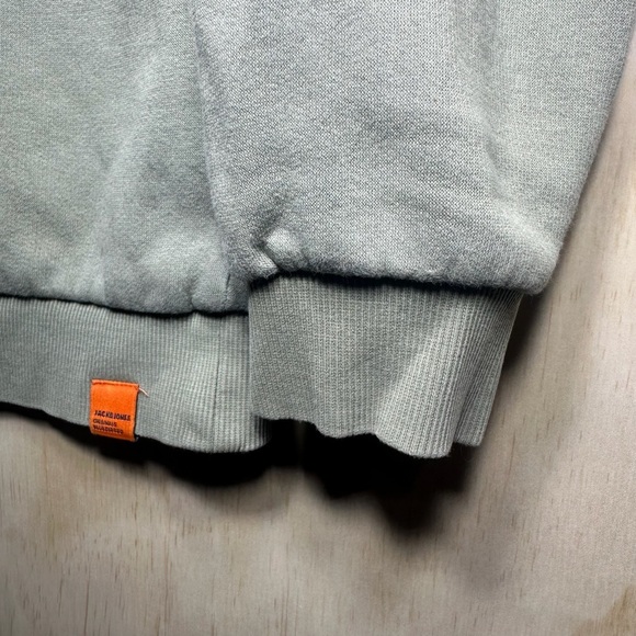 Jack & Jones Green Hoodie with Striped Logo - Picture 4 of 11